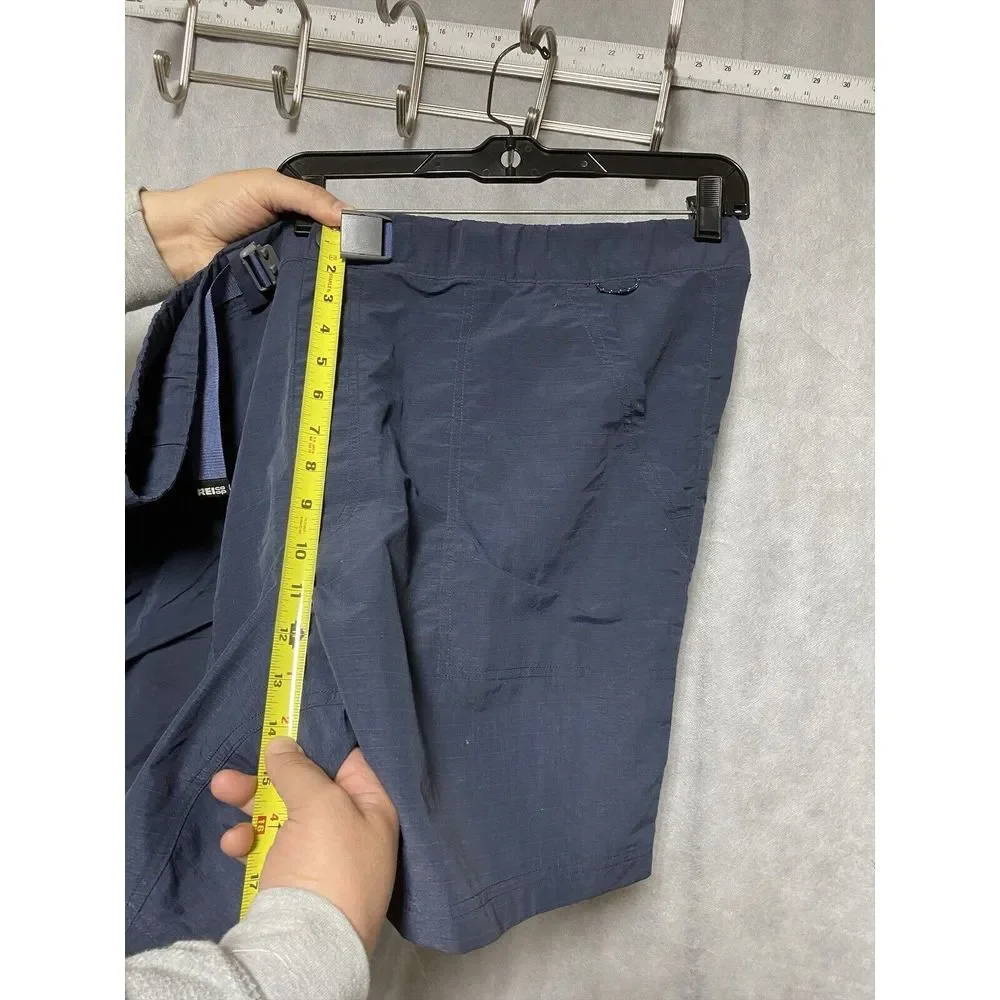 REI Co-Op Short Men XXL Blue Belted Outdoors Hiking Ripstop Performance Nylon 46